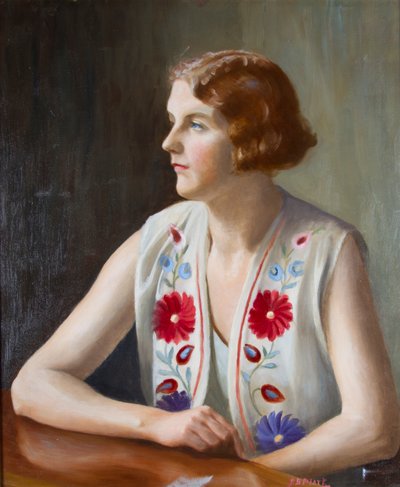 Porträt der Schriftstellerin und Illustratorin Marian Ada. Peart, um 1930 von Captain J. B. Peart