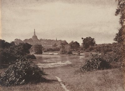 Rangun. Blick in der Nähe des Sees von Captain Linnaeus Tripe