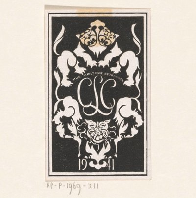 Ex libris von Carel Lion Cachet von Carel Adolph Lion Cachet