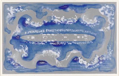 Entwurf für ein Vignette für die Koninklijke Paketvaart Maatschappij von Carel Adolph Lion Cachet