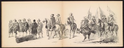 Maskerade der Leidener Studenten, 1850 (Platte 9) von Carel Christiaan Antony Last