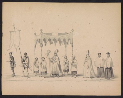 Maskerade der Utrechter Studenten, 1846 (Platte 10) von Carel Christiaan Antony Last