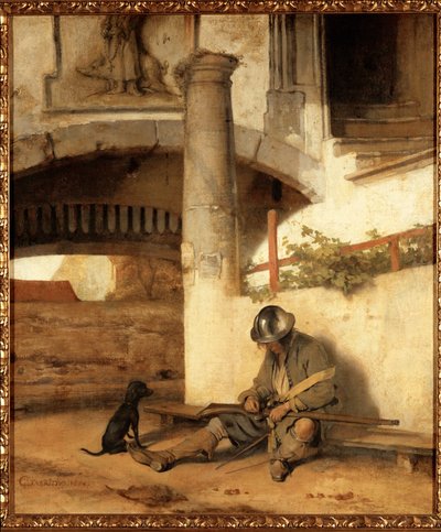 Der schlafende Wächter von Carel Fabritius