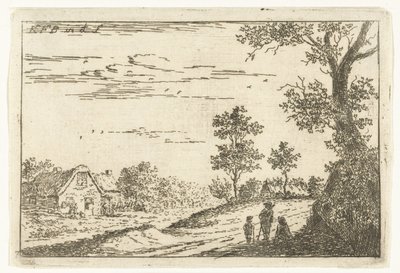 Landschaft mit Bauernhof von Carel Frederik Bendorp (I)