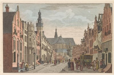 Langestraat in Alkmaar, ca. 1790 von Carel Frederik Bendorp (I)
