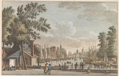 Leuvehaven in Rotterdam, ca. 1790 von Carel Frederik Bendorp (I)