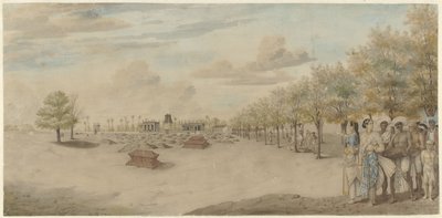 Friedhof mit Begräbniszug in Indien von Carel Frederik Reimer