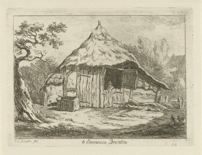 Bauernscheune mit offener Oberseite in Emmen in Drenthe von Carel Lodewijk Hansen