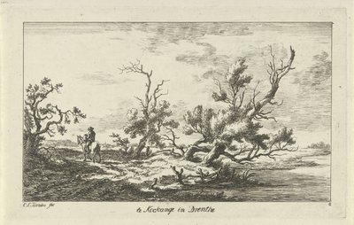 Reiter in einer Landschaft von Carel Lodewijk Hansen