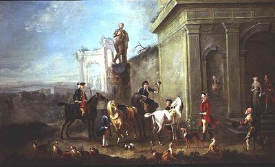 Bereit für die Jagd von Carel van (attr. to) Falens or Valens