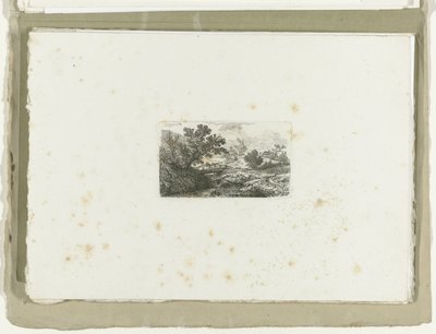 Landschaft mit Brücke über Bach von Carl August Lebschee