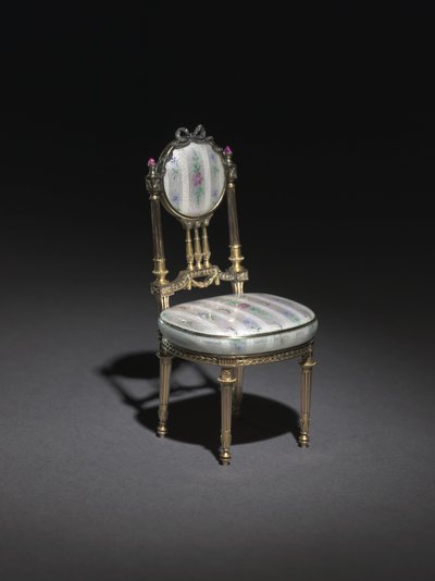Miniaturstuhl, 1896-1906 von Carl Fabergé