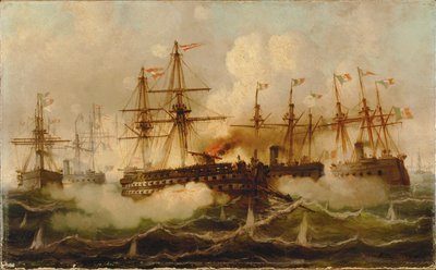 Seeschlacht bei Lissa von Carl Frederik Sørensen