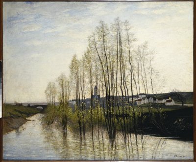 Flusslandschaft, Champagne von Carl Fredrik Hill