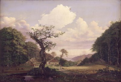 Landschaft mit Blick auf Sjælsø bei Hørsholm von Carl Georg Scheuermann