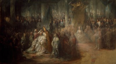 Die Krönung von König Gustav III. von Schweden, 1782-1793 von Carl Gustaf Pilo