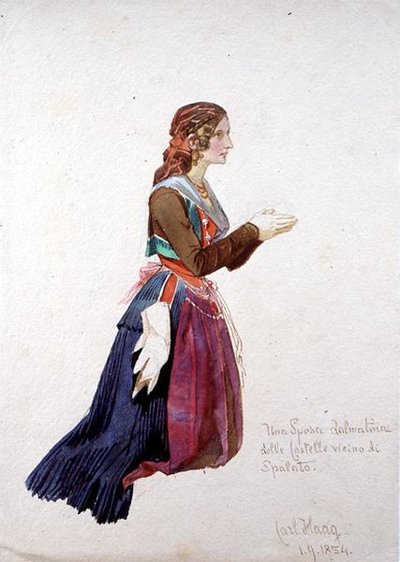 Eine dalmatinische Dame der 