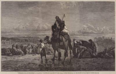 Vorbereitung für ein Lager in Palmyra von Carl Haag