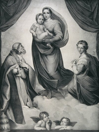 Die Sixtinische Madonna von Carl Heindel