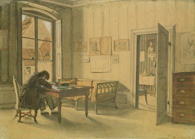 Erwin Speckter in seinem Münchener Zuhause von Carl Julius Milde