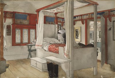 Papas Zimmer, aus der Serie Ein Zuhause, ca. 1895 von Carl Larsson