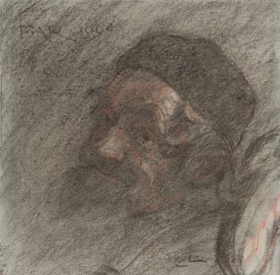 Studie zum Porträt des Vaters des Künstlers im Schaukelstuhl von Carl Larsson