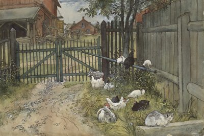 Das Tor, aus der Serie Ein Zuhause, ca. 1895 von Carl Larsson