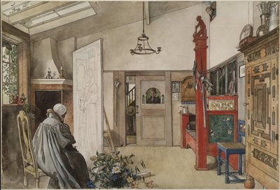 Das Studio, aus der Serie Ein Zuhause, ca. 1895 von Carl Larsson