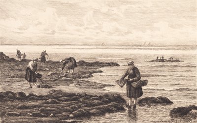 Krabbenfischer in der Bretagne von Carl Locher