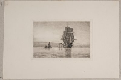 Stiller Abend in der Nordsee von Carl Locher