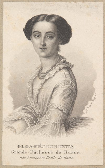 Olga Fjodorowna, russische Großfürstin von Carl Mayer