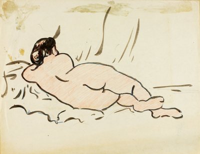 Liegender Akt, Rückansicht von Carl Newman