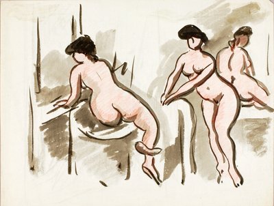 Drei weibliche Akte von Carl Newman