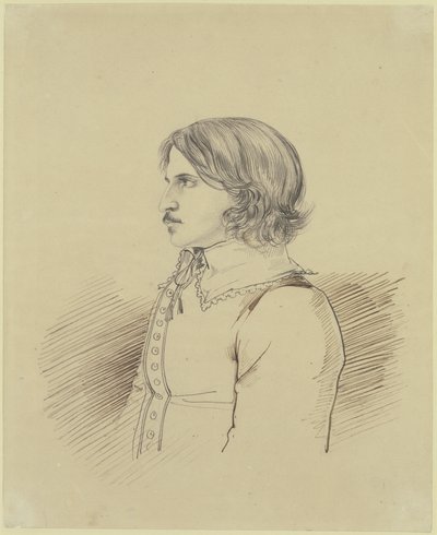 Bildnis eines unbekannten Studenten aus dem Kreis der "Teutschen Lesegesellschaft" in Heidelberg 1816 von Carl Philipp Fohr