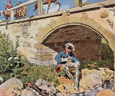 Friedrich der Große entkommt der Gefangennahme von Carl Rochling