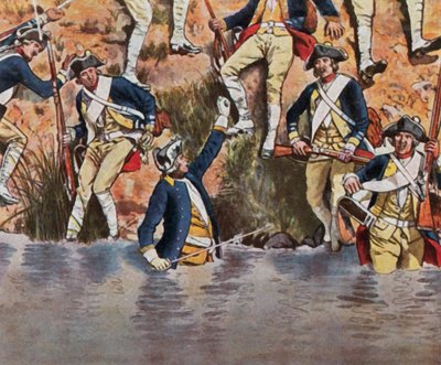 Prinz Heinrich in der Schlacht von Prag, 6. Mai 1757 von Carl Rochling