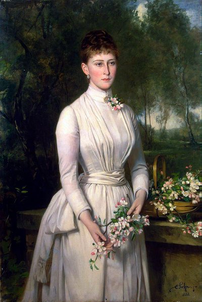 Porträt der Großherzogin Elizaveta Fyodorovna, 1864-1918, 1885 von Carl Rudolph Sohn