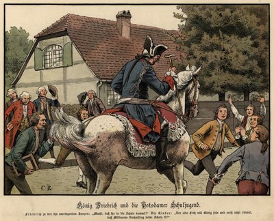 König Friedrich der Große und die Schulkinder von Potsdam von Carl Röchling