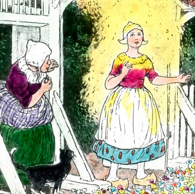 Brüder Grimm - Märchen - Frau Holle, um 1910 von Carl Simon