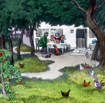 Brüder Grimm - Märchen - Rotkäppchen, um 1910 von Carl Simon