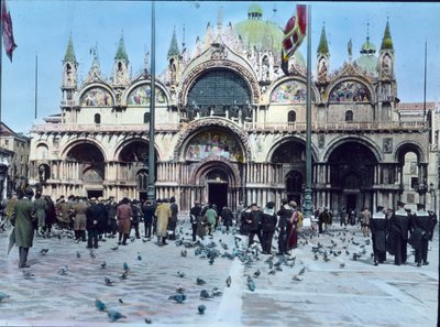 Italien, Venedig, Markusplatz und Markusdom, Bilddatum: ca. 1910. Carl Simon Archiv von Carl Simon