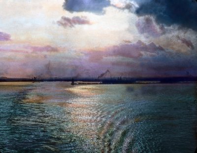 Japan, Eindruck der Bucht von Tokio bei Yokohama, Bilddatum: ca. 1920 von Carl Simon