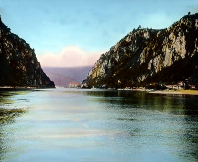 Rumänien, die Eisernen Tore, eine Schlucht am Donaufluss, Bilddatum: ca. 1920 von Carl Simon