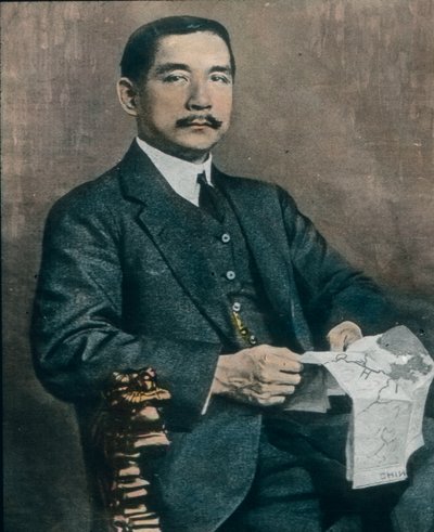 Porträt von Sun Yat-sen (1906-1967), erster Präsident der Republik China, ca. 1912 von Carl Simon