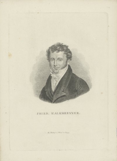 Porträt des Komponisten Friedrich Kalkbrenner von Carl Traugott Riedel