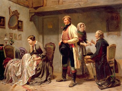 Ein Toast auf das verlobte Paar von Carl Wilhelm Huebner