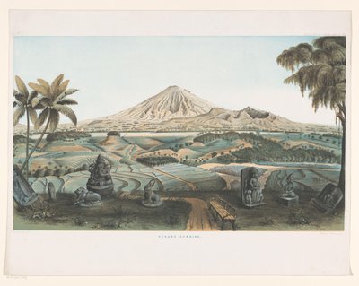 Vulkan Sumbing auf Java von Carl Wilhelm Mieling (possibly)
