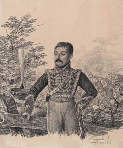 Porträt von Akim Wassiljewitsch Duwanow, frühe 1820er Jahre von Carl von Hampeln