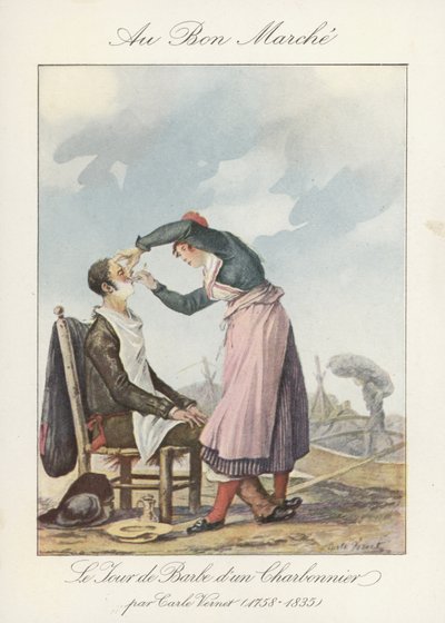 Der Tag des Barden eines Köhlers von Carle (after) Vernet