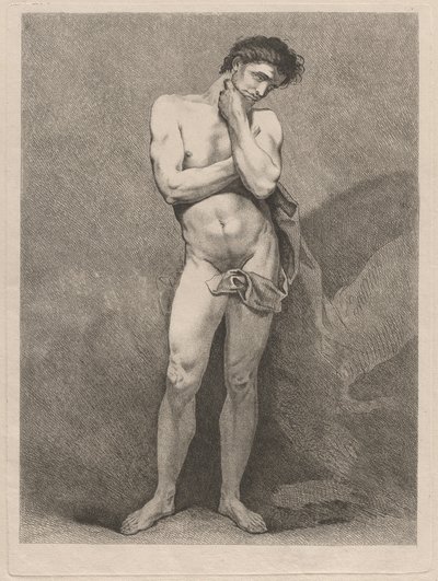Stehender Mann in nachdenklicher Pose von Carle van Loo